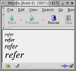 mozilla browser displays 'refer'