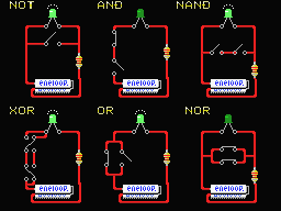 論理演算ぽいＬＥＤ回路のMSX1画像